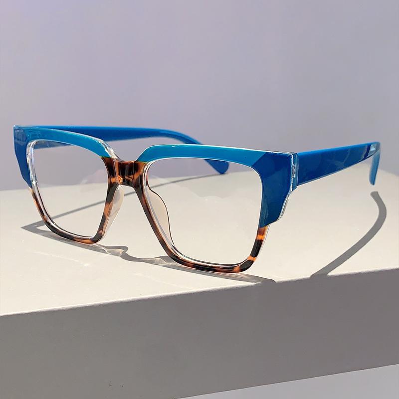 Oversized Eyeglasses Frames Stylish New in Multicolor Spectacles Trendy Fashion Non-prescription Women Eyeglasses