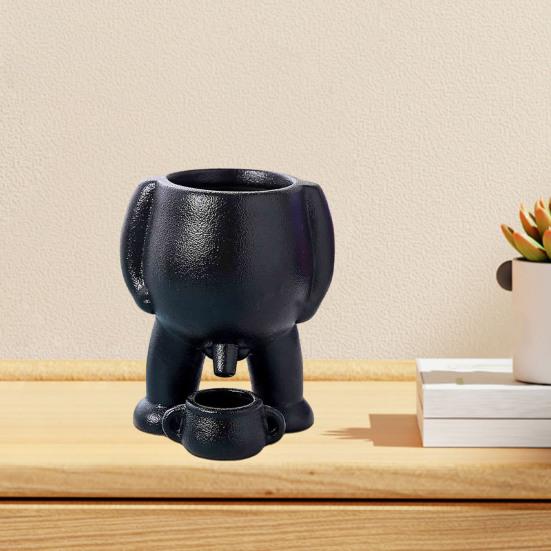 Vaso da fiori a forma di testa umana, vaso da fiori moderno e minimalista, piccolo porta piante grasse, arredamento unico per la casa, vaso da scrivania, decorazione per giardino zen