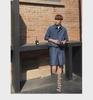 2023 Summer Men's Wash Denim Two-Piece Suit: Short-Sleeved Shirt & Half Pants Casual Set