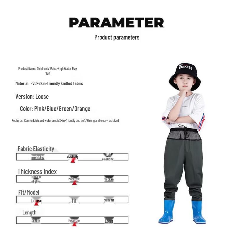 Yudoduo Kids' Waterproof Fishing Waders with Boots