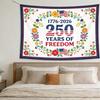 17762026 250 JAHRE FREIHEIT Gedenk-Wandteppich Patriotisches Design Wiederverwendbar Langlebig Heimdekoration Hochwertiger Druck in verschiedenen Größen