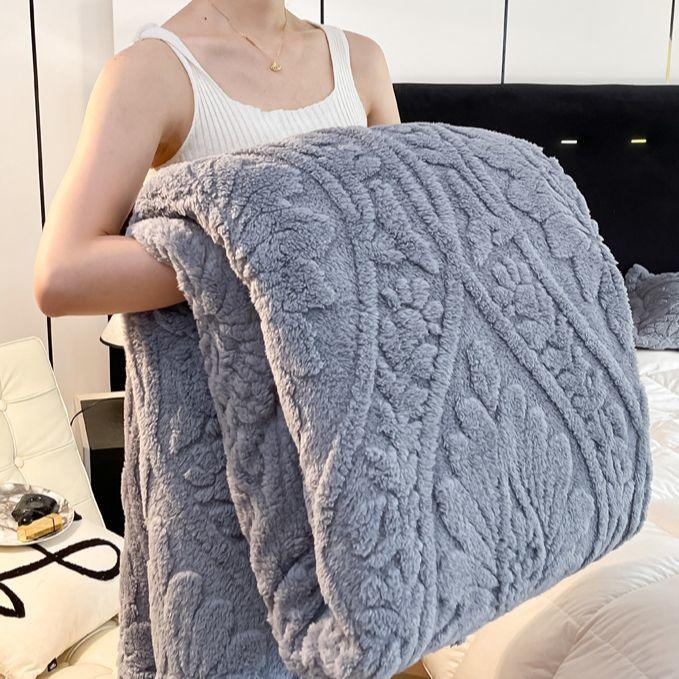 Pătură de catifea Tafu, pătură super groasă pentru acoperire caldă, pătură groasă de flanel de iarnă