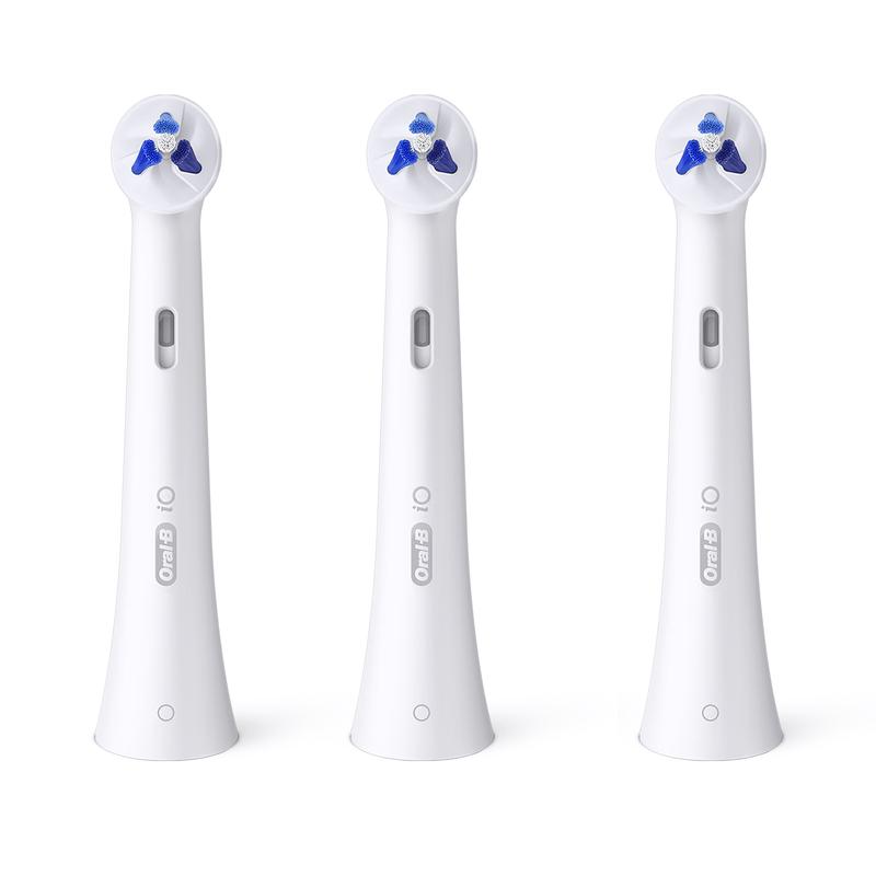 Oral-B iO Series Orthodontische Interdentalreinigung Zahnbürstenköpfe 3er-Pack CN-Stecker (Adapter enthalten) white