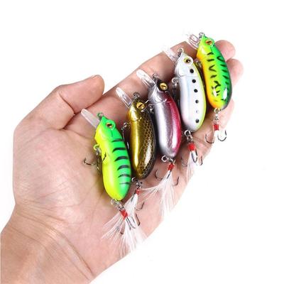 Minnow Crankbait 6cm 10g Plastic Fishing Pike Wobbler Fishing Tackle Equipment
