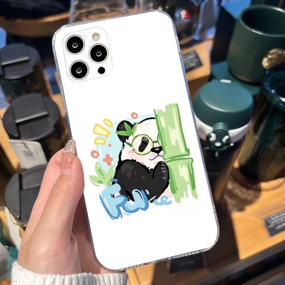 

FuBao Panda Phone Case For iPhone Apple 15,14,13,12,Mini,11,Pro,Max,Plus,X,XR,XS,8,SE,2020,Plus Transparent Cover iPhoneXR