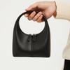Elegant Pu Leather Handbag Zipper Small Bag All-match Crescent Bag  Travel
