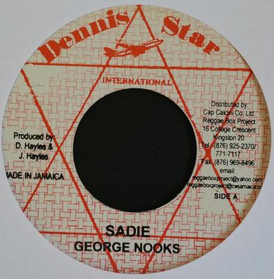 7-Zoll Schallplatte GEORGE NOOKS - Sadie NONE Dennis Star Jamaika Reggae, Ska & Dub Gebraucht
