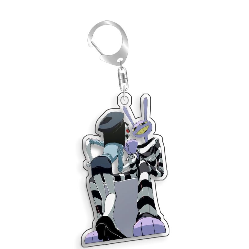 For The Amazing Digital Circus Jax Pomni Ragatha Zooble Caine Acrylic Selfmade Cute Cartoon Anime Keychain Pendant Toy Gift 5cm