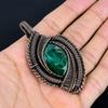 Emerald Pendant, 999 Copper Wire Wrapped Pendant Gemstone Jewelry, Handmade Pendant Amazing Jewelry, Gift For Her