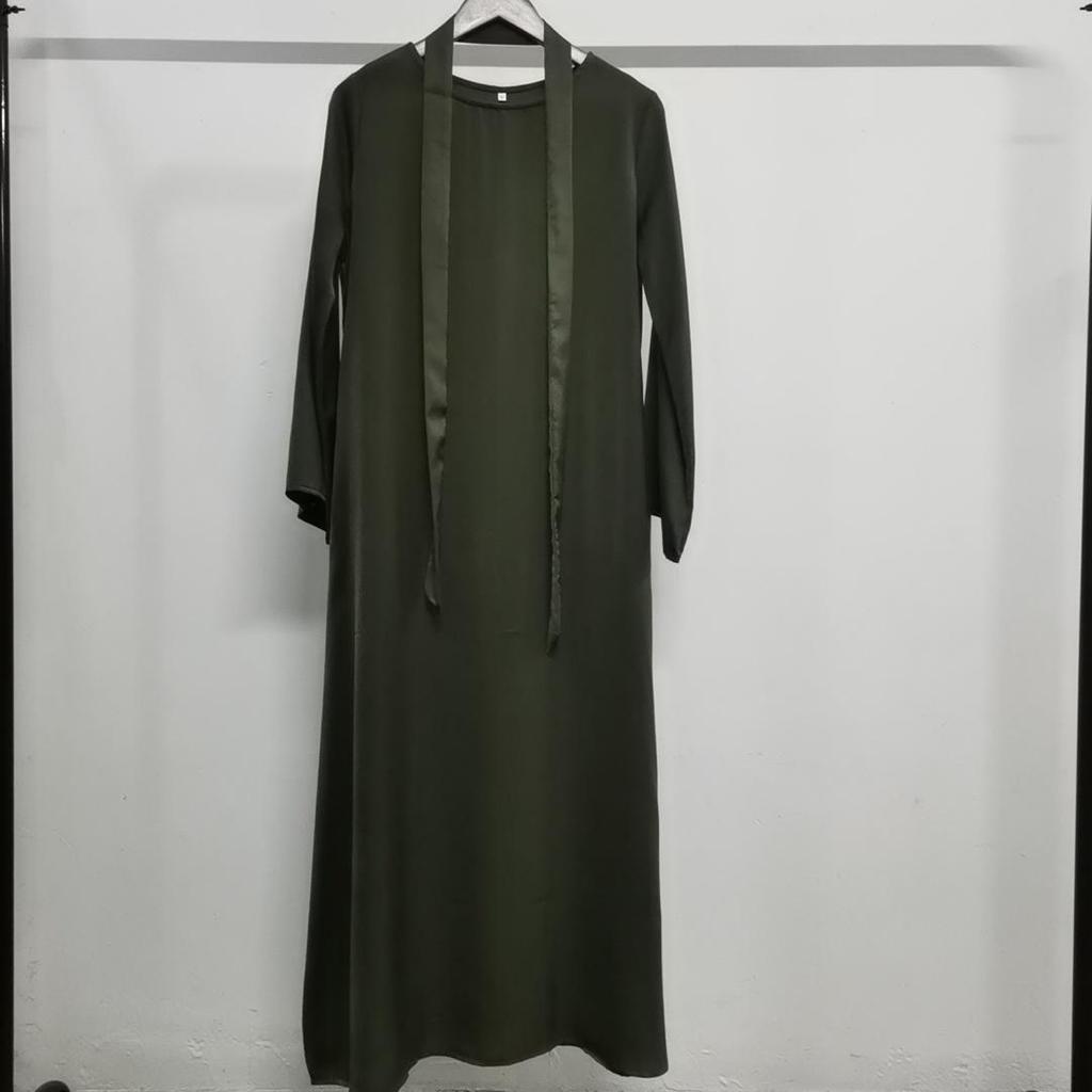 Yiduo Duo Round Neck Flared Sleeve Muslim Fashion Dress 21512#