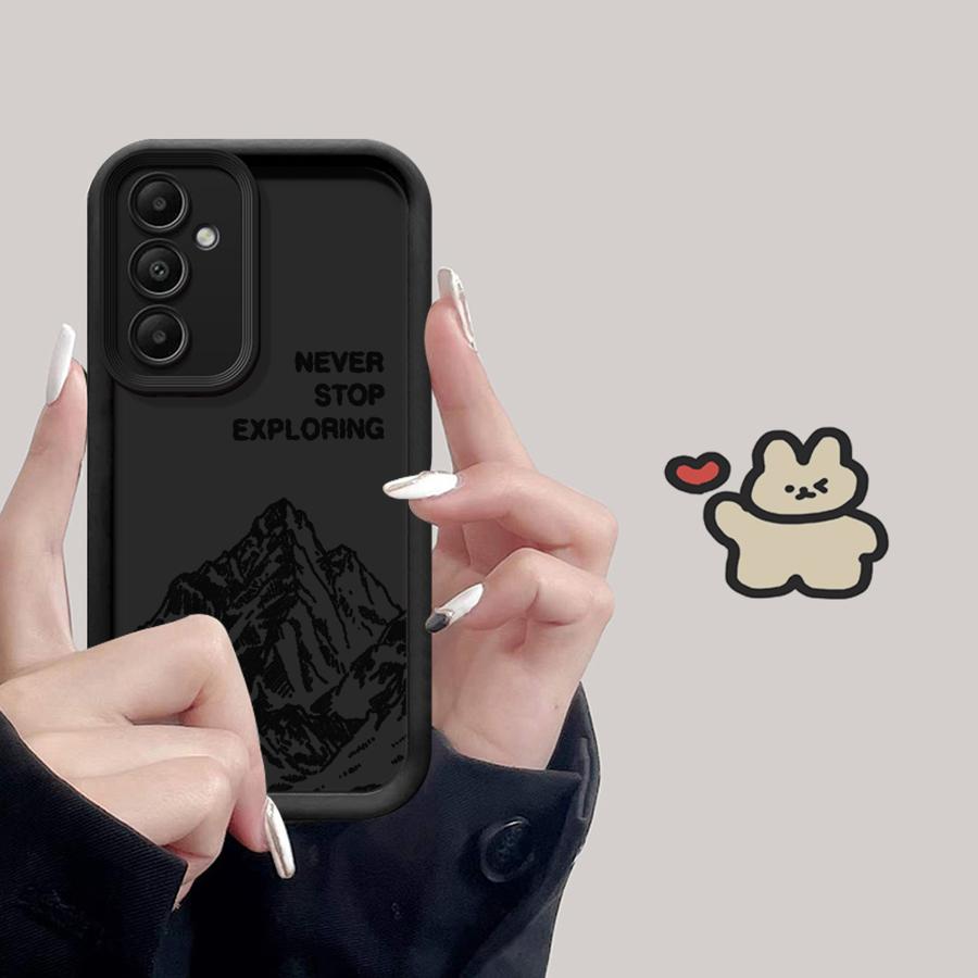 Simple Mountain Case for Samsung Galaxy A14 A26 A22 A34 A24 A13 A23 A12 A56 A33 A36 A32 A16 Soft Cover