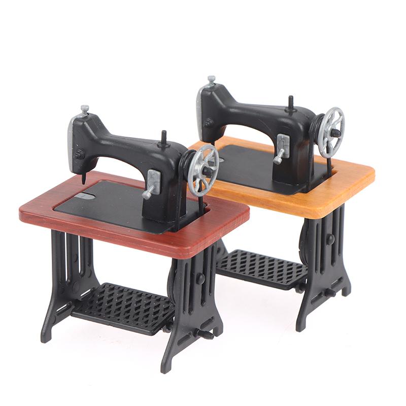 1:12 Dollhouse Miniature Sewing Machine Model Doll Furniture Decor Toy