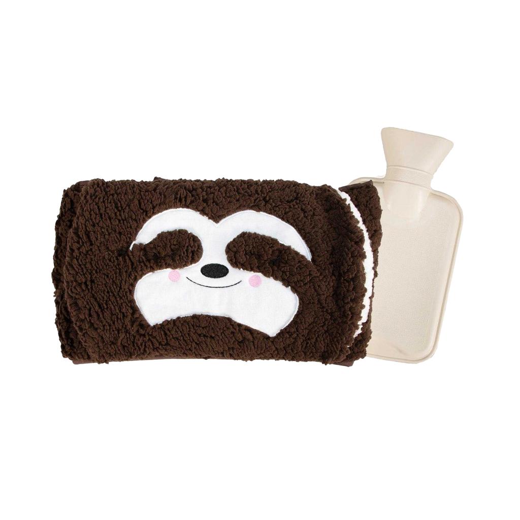 K Collection Sloth 1L Plush Hot Water Bottle Belt