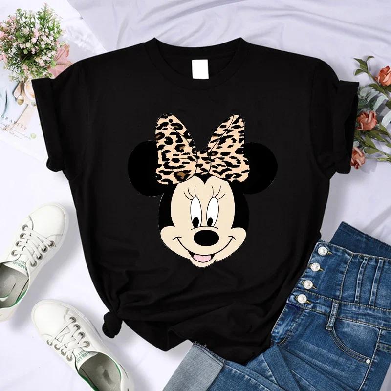90s Mickey Print Tshirts for Women Fashion Minnie Mouse T Shirt Streetwear FeUnisex Clothes Disney Tshirt