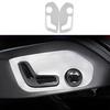 For Volvo XC90 2016- Silver Titanium Seat Adjust Handle Button Panel Trim