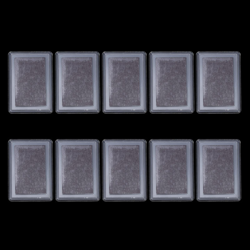 10PCS DIY Square Small Photo Display Frames Creative Transparent Decorative Refrigerator Magnet Kits Frame Blank Inserts