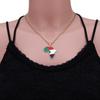 Collar con Mapa de Esmalte Africano: Colgante Geométrico de Acero de Titanio, Joyería Estilo 2022.