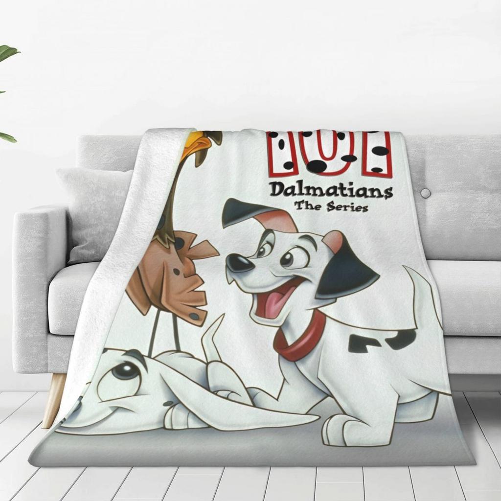 Super Soft Blankets Camping 101 Dalmatians Throw Blanket Flannel Bedspread For Living Room Comfortable Sofa Bed Cover