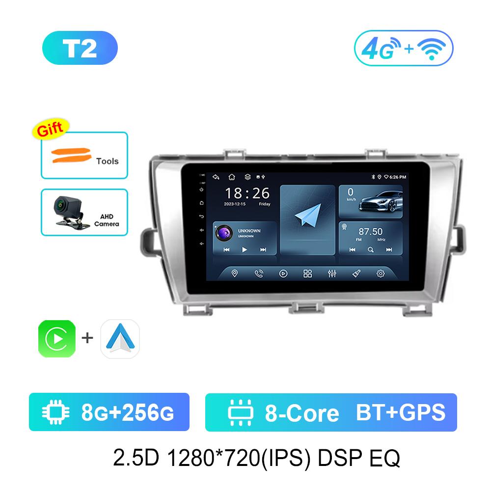 WiFi for Toyota Puris 2009 - 2013 Car Radio Multimedia Player 10 inch Android OS 4G Bluetooth GPS HD Touch Screen Cooling Fan