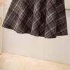 Maillard Retro Plaid Wool A-Line Skirt - Women's Mid-Length for Autumn/Winter