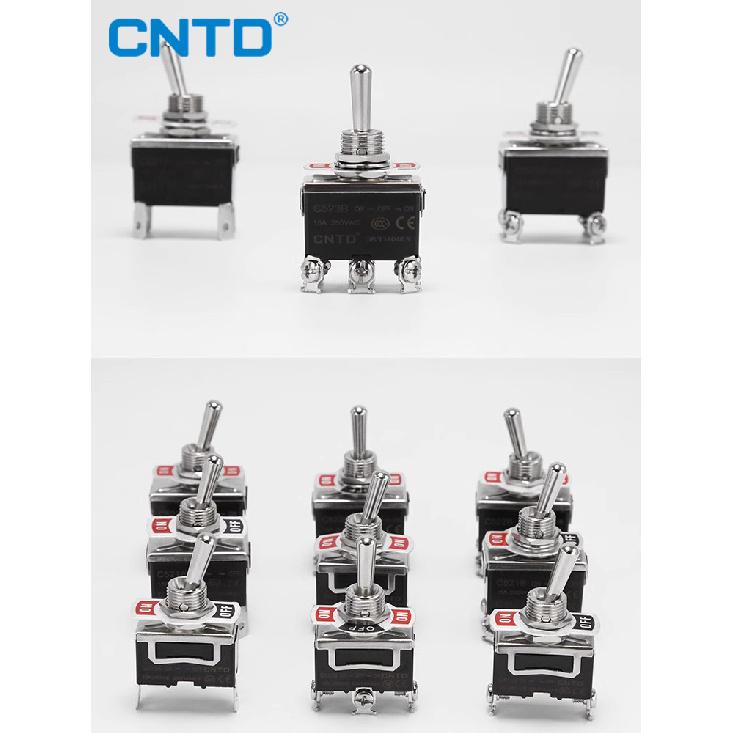 CNTD C5 Toggle Switch Self-locking 15A 250VAC Single Pole Double Pole Switch With Rainproof-cap Switches4