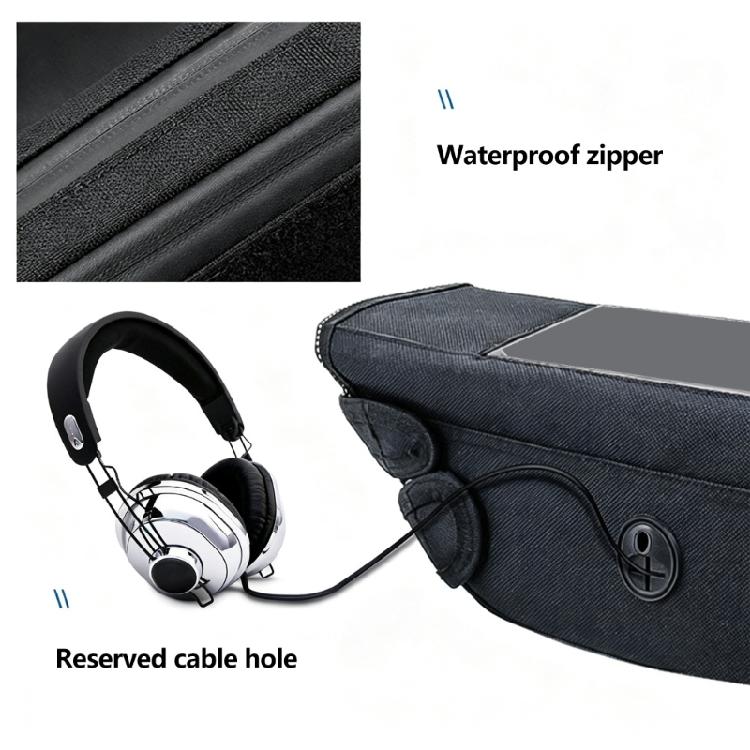 Phone Viewing Case Organizer for Motorcycle Handlebars, Lightweight Fabric Storage Bag for Delivery Couriers, Route Checks, and Accessible Small-Item