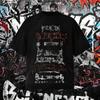 2025 Summe Vintage New Style Letter Printed American Breathable Loose Men's and Women's 100% Pure Cotton Printed T-shirt Y2k