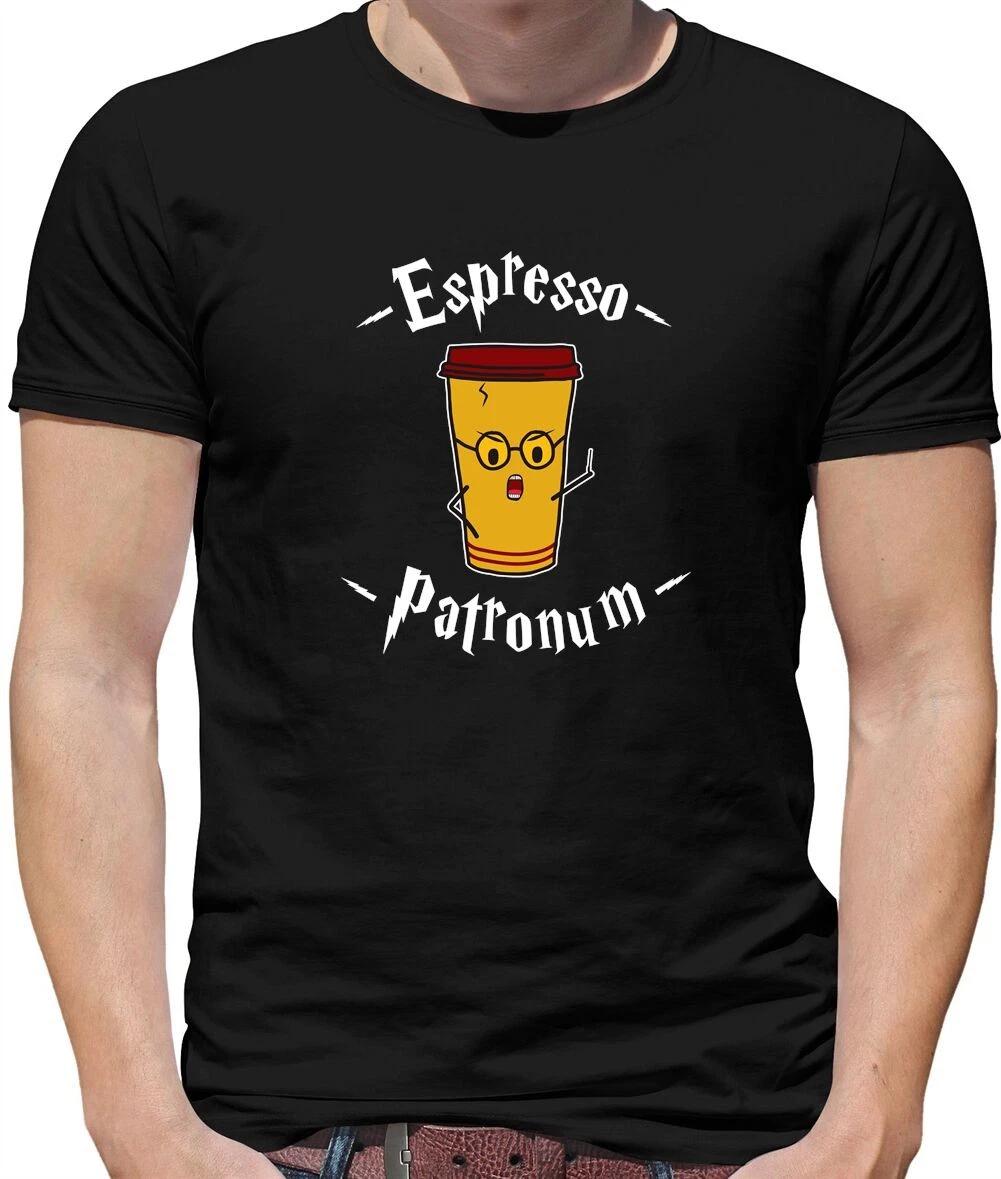 Espresso Patronum Mens T-Shirt - Potter - Film - Book - Coffee - Spell - Magic XXXL