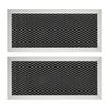2PCS Charcoal Air Filter Replacement for GE For JX81H WB02X10956 Sturdy Aluminum Design To Eliminate Unpleasant Cooking