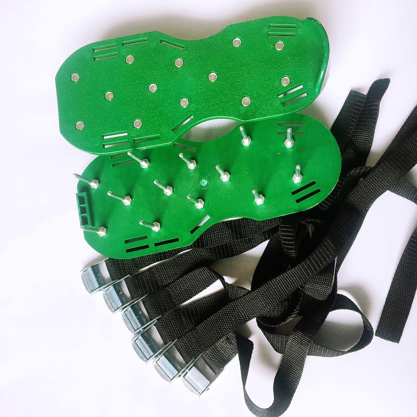 

Garden Soil Aerator Cleated Self-Leveling Lawn Shoes зелёный