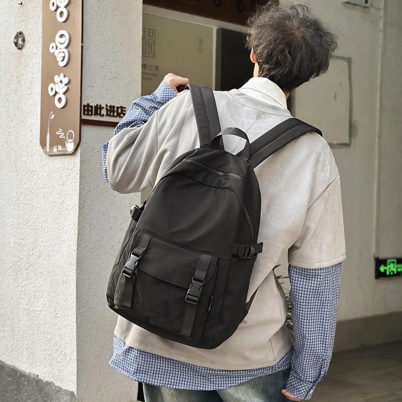 Backpack Trend Backpack Simple Couple Backpack Junior High School Student College Student School Bag Fashion Large Capacity