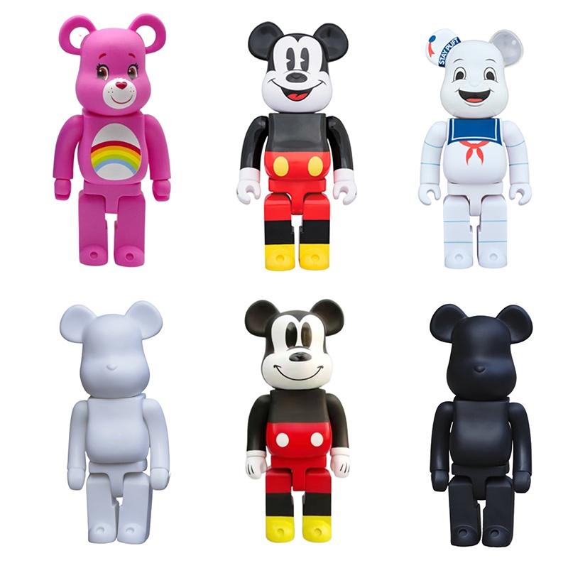 Bearbrick 400% Action Figure Collectible Pvc Daredevils Mickey Bear Building Block Trendy Toy