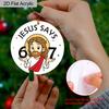 1pc/2pcs 67 Sign, JESUS Says 67 Pattern, Acrylic Pendant with Golden Rope, Party Holiday Decor, Window Pendant Decor, Decor Sign(No Electricity)