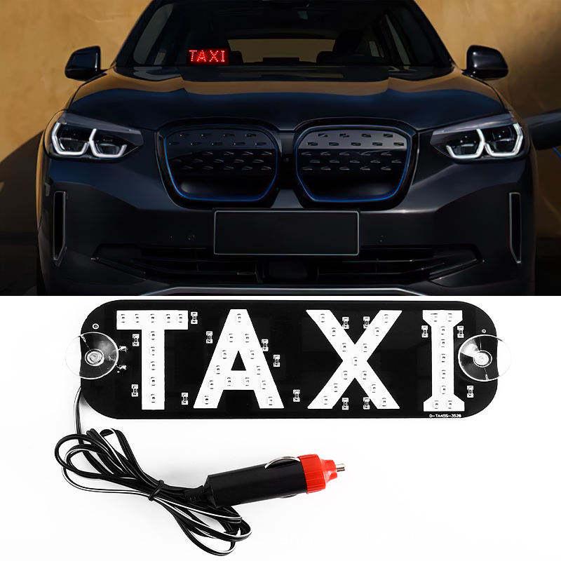 USB LED Taxi License Plate Light - Car Decoration Indicator