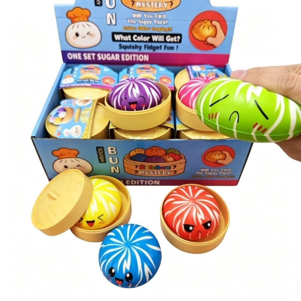Slow Rebound Steamed Bun Squishy Toy Simulation Dumplings Steamed Bun Squeeze Toy Gift Giving