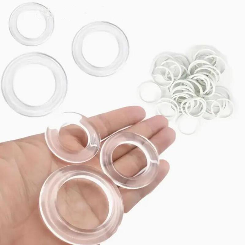 1/2set Fashion Round Circle Clip Buckle Shawl T-Shirt Tie Clip Brooch Waist Buckle Versatile Clothing Transparent Clips Holder