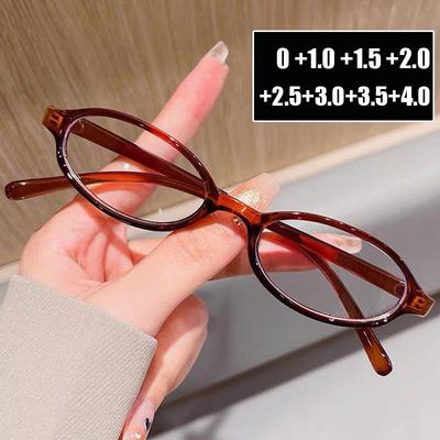 Luxury Oval Reading Glasses Unisex Anti Blue Light Presbyopia Eyewear +1.0~+4.0 Diopters