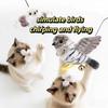 Bird Automatic Cat Toy Simulation Bird Chirping Flying Cat Interactive Toy Usb Charging Touch Activated Pet Toy Cat Accessories