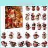 Christmas Dog Themed Acrylic Advent Calendar Blind Box Ornament For Holiday Home Decor And Gift Giving
