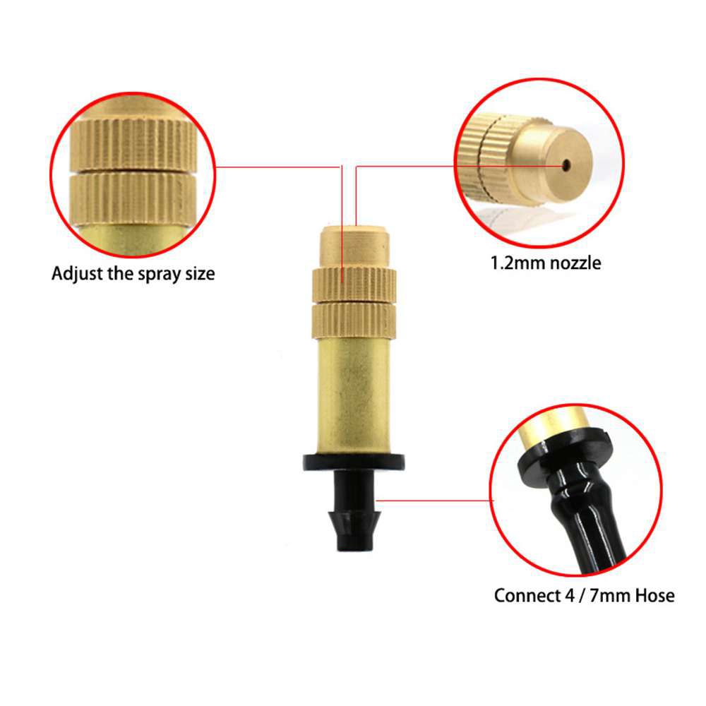 Watering Spray Garden Irrigation Sprinklers Sprinkler Head Misting Nozzles Atomizing Sprayer