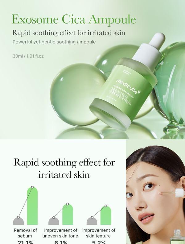 medicube Exosome CICA Tea Tree Calming Ampoule