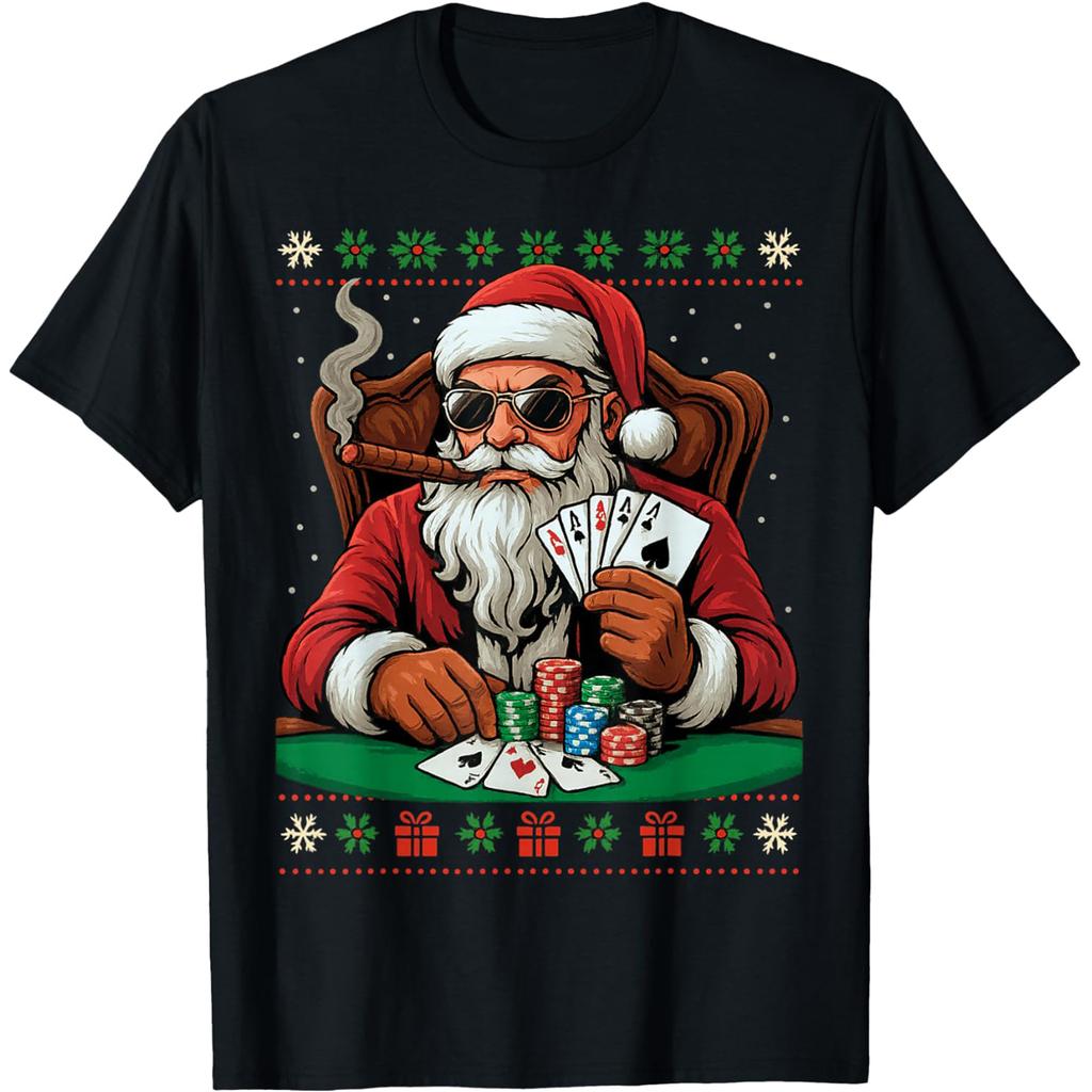 All in Or Nothing Poker Game Player Vintage Retro T Shirts Men Humor Streetwear Tee Shirt Short Sleeve Unisex Loose Clothing