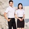 Tluoman Unisex Wrinkle-Resistant Bamboo Fiber Short Sleeve Business Shirt