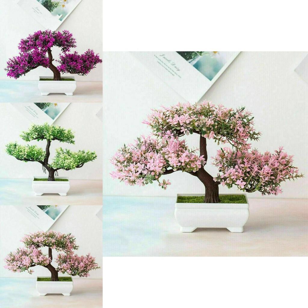 High-quality Realistic Artificial Bonsai Pine Tree Pot Plant For Elegant Home Decor