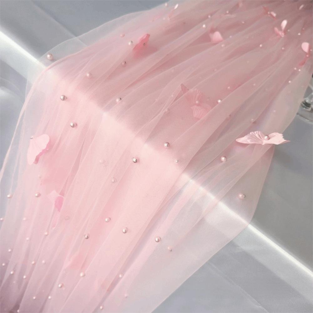 Semi-Transparent Tulle Table Runner Romantic Sheer Table Cover For Table Decoration