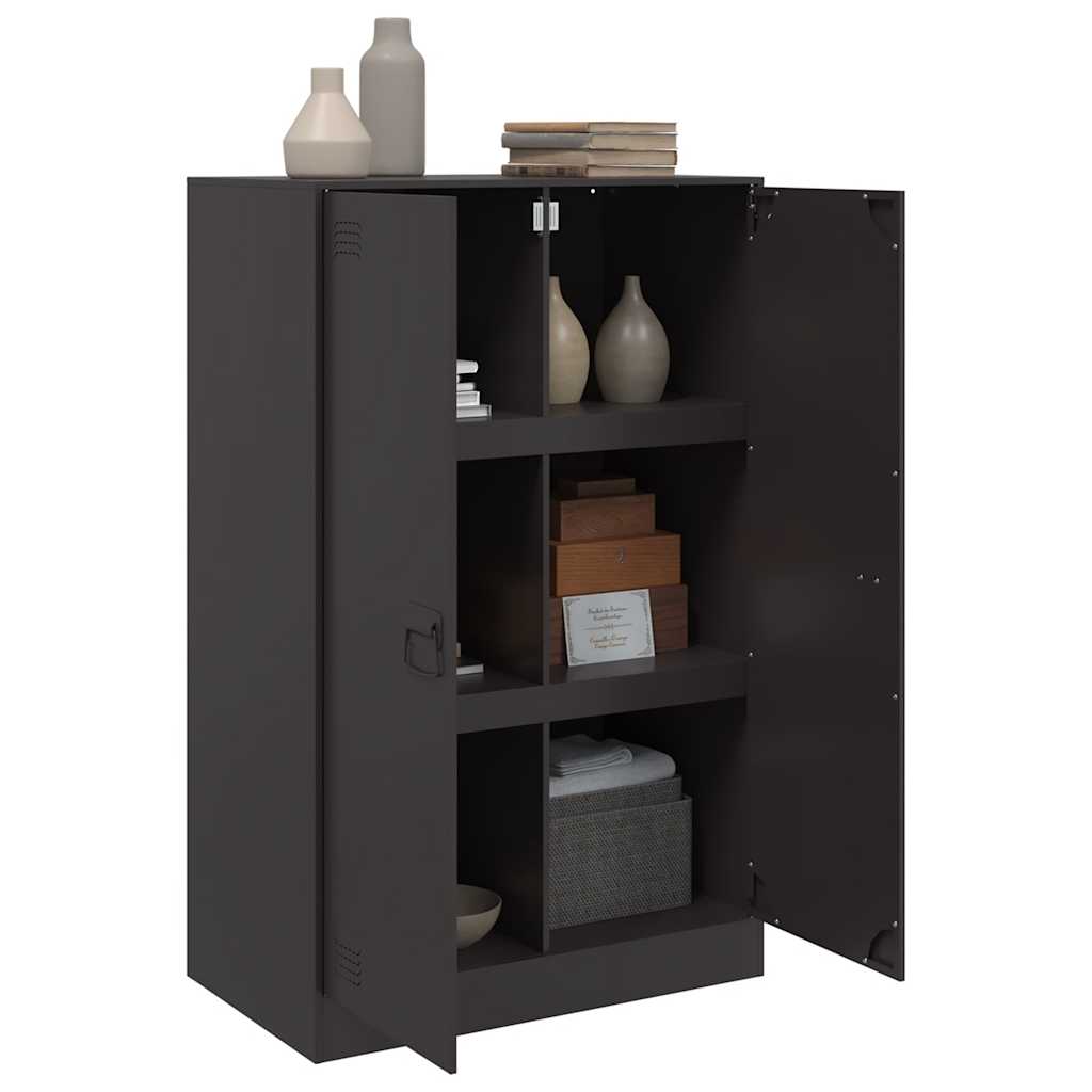 Sideboard Black 67 X 39 X 107 Cm Steel