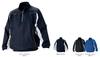 ZETT Baseball Jacket for Cold Size L 2-Way Half-Zip Weather, BOV515, Navy/White (2911),