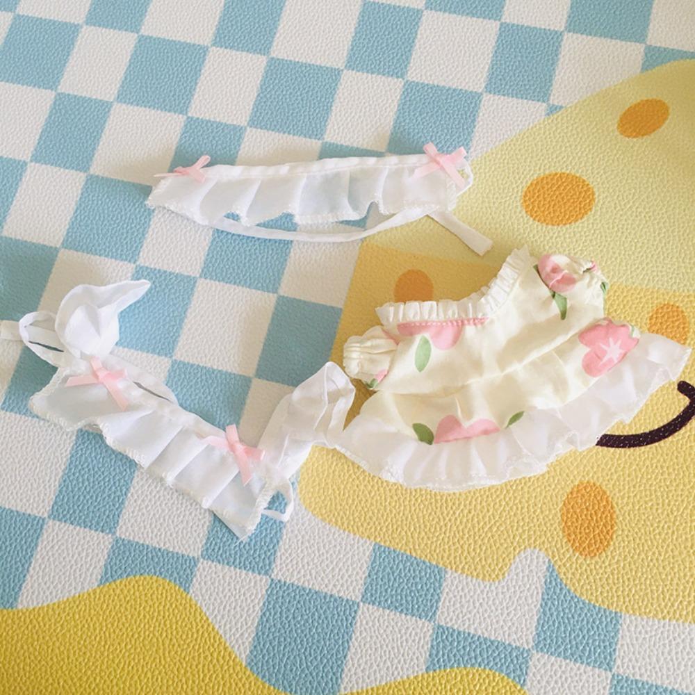 

Maid Skirt Labubu Doll s Clothes Lolita Dress 17cm Plush Dolls Clothes Children Gift style 3