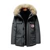 Real Fur Collar Men's Down Jacket Men's Couple Women's Winter Tooling Thickened To Keep Warm and Cold