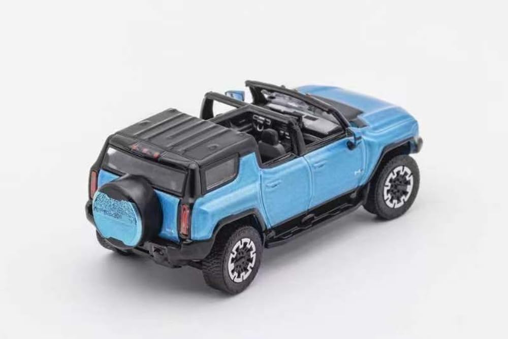 Gaincorp Products 1/64 Scale GMC Hummer EV SUV (LHD) Blue, Finished Model, KS049-361